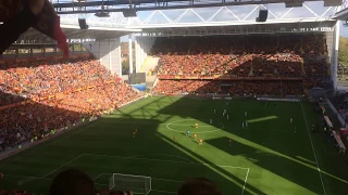 Les Corons, chanté par le stade Bollaert-Delelis (RCL-SDR 21/10/2017)