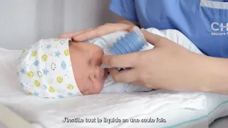 Les soins de nez à mon bébé de moins d'un mois