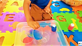 Sensory Activities for Preschoolers | Color Mixing
