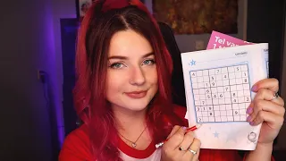 ASMR | Doing a Sudoku Puzzle ✏️ Whispering & Pencil Sounds