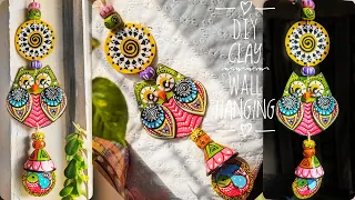 DIY wall hanging with clay/mould it clay craft ideas