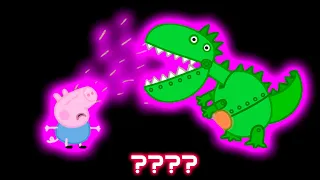 Peppa Pig Scared Dinosaur And Crying Sound Variations in 45 Seconds #15 | STUNE