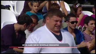 Zydrunas - WORLD RECORD in AXLE 215kg - Giants Live 2011