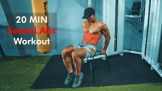 Reduce belly fat, create 6-pack abs at home, 20 MINSeated Abs Workout