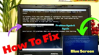 How To Fix Launch Startup Repair Windows | Starting Windows Normally Blue Screen Problem