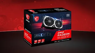 AMD Radeon RX 6650 XT: MSI Mech 2X Unboxing & Review