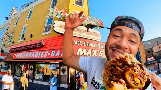 American Food - The ULTIMATE Philly Cheesesteak In Philadelphia 🤩