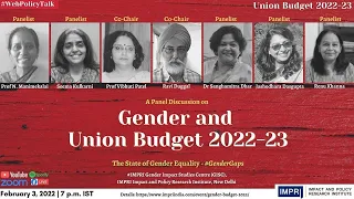 #GenderGaps | Panel Discussion | Gender and Union Budget 2022-23
