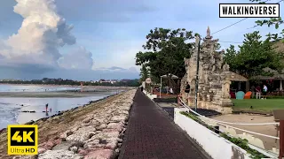 【4K 60 FPS】  Relaxing Virtual Walk - Jogging Track Discovery Kuta Bali 2022 - Beach View