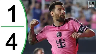 New England vs Inter Miami 1-4. Messi unbelievable goals. all goals highlights 2024