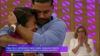 Fernando perdoa a mãe biológica e agora conhece a própria história