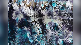 Wow 🤩 USED SILICONE IN PAINTS OLD STYLE ~ You must see ~BACK TO THE GILLY CLUSTERS WOW 🤩 FLUID ART