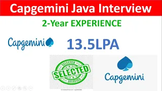 Capgemini Interview experience Java Developer 2+ years experience