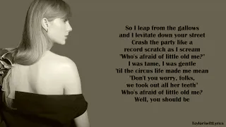 Taylor Swift - Who’s Afraid of Little Old Me (Lyrics)