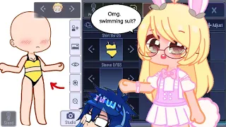 this is real swimming Suit in ( gacha club) 🏊‍♀️😳😱