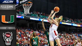 Miami vs. NC State Full Game Replay | ACC Women’s Basketball (2021-22)