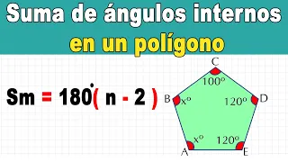 Suma de ángulos internos de un polígono