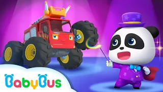 Pesulap Bayi Panda & Mobil Monster | Lagu Mobil Monster | Lagu Anak-anak | BabyBus Bahasa Indonesia