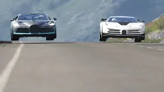 Bugatti Centodieci vs Bugatti Divo at Highlands