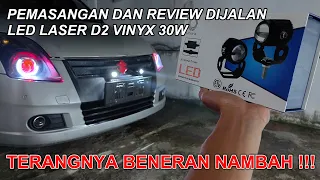 Review Dijalan Malam LED Laser D2 Vinyx - Terangnya beneran nambah !!!