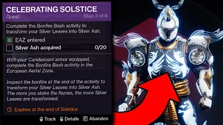 How to Fix BUGGED Solstice Quest on Alternate Characters!!