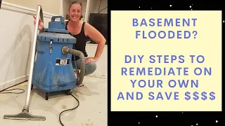 Flooded basement cleanup - DIY tips to save money