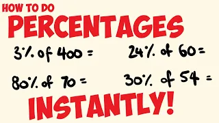 How to work out percentages INSTANTLY