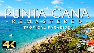 PUNTA CANA 4K DRONE FOOTAGE (ULTRA HD) - Dominican Republic Beautiful Scenery Footage UHD