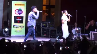 Kathniel singing Nothing's Gonna Stop Us Now (OMN SFO 3.29.15)