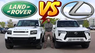 2024 Lexus GX550 vs 2024 Land Rover Defender: Can Lexus Conquer Land Rover?