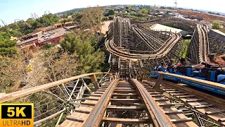 Stampida POV 5K DUELING Wooden Coaster PortAventura, Spain