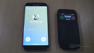 Samsung Galaxy S7 edge+S4 mini Lte double Over the Horizon Incoming call & Outgoing call at the Same