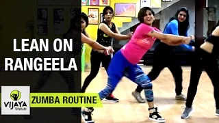 Zumba Routine on Lean on Rangeela Song | Zumba Dance Fitness | Choreographed by Vijaya Tupurani