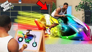 Franklin Using Magical Painting To Make Most Strongest & Fastest Bike In Gta V !