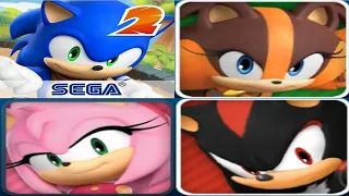 Sonic Dash 2 Sonic Boom - All 4 Characters Unlocked and Fully Upgraded Hack unlimited Rings Shadow