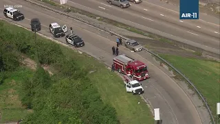 1 shot, 2 in custody after road rage shooting on Southwest Freeway