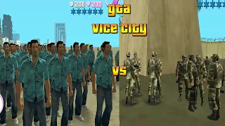 What will happens, If Tommy Clones attacks Army base in GTA Vice City ( PC )