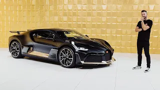 over €8.000.000 Million Bugatti Divo in Black and Gold, brutal W16 sound / The Supercar Diaries