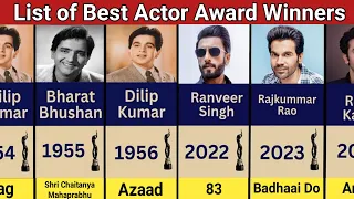 Best Actor Filmfare Award Winners | 1954-2024
