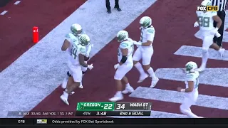 Oregon scores 22 points in 3 minutes to beat Washington State