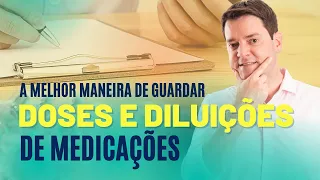 A MELHOR MANEIRA DE GUARDAR DOSES E DILUIÇÕES DE MEDICAÇÕES