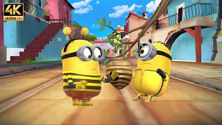 Despicable Me Minion Rush Freedonia(Special Mission) with Bee Costume n Kung Fu Stuart Minions | 4K