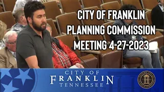 City of Franklin, Planning Commission Meeting 4-27-2023