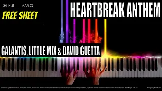 Heartbreak Anthem Piano Instrumental | Little Mix | Karaoke | Tutorial | English Song Cover