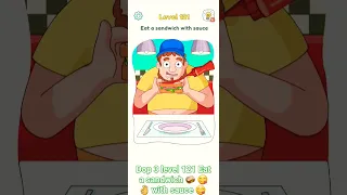 Dop 3 level 121 Eat a sandwich 🥪 😋 👌 with sauce 😋 #games #video #viral #gameplay #dop3 #shorts