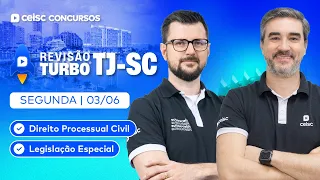 🚀 REVISÃO TURBO | CONCURSO TJ-SC | SEGUNDA-FEIRA