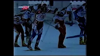 Биатлон-2000. Чемпионат Мира в Лахти. Эстафета. Мужчины.