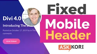 How to Make the Divi Mobile Menu Fixed - CSS Provided