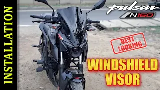 Pulsar N160 / N150 Windshield Modification || Installed New Visor on Bajaj Pulsar N160