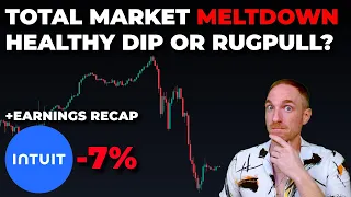 HUGE Red Day - Have Markets TOPPED Out?! & INTUIT Earnings (Recap + My Trades)